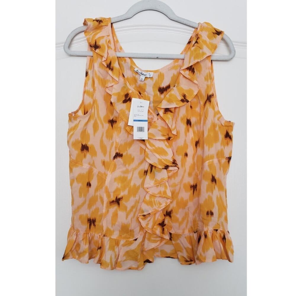 Sam Edelman‎ Bellini Sunshine Floral Top Size XL Boho Cottagecore Fairycore